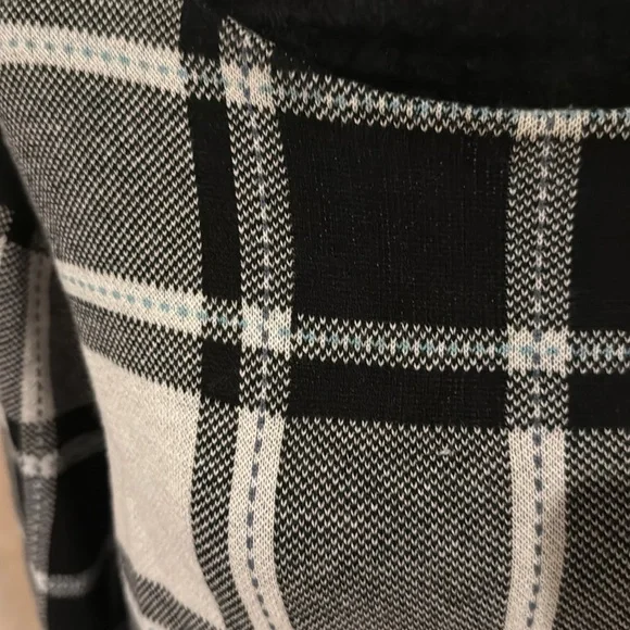 J. Jill Black and White Plaid Sweater - Picture 2 of 3